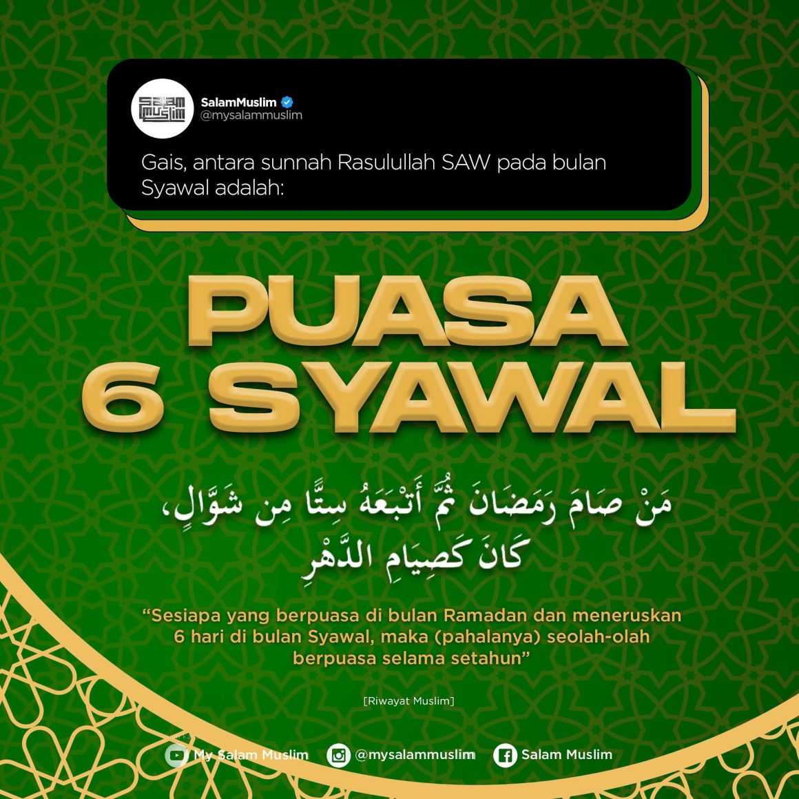 Puasa 6 Syawal